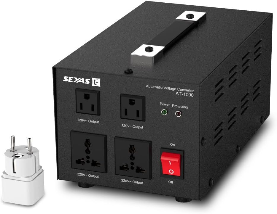 SEYAS 1000W Auto Step up/Down Voltage Transformer/Converter