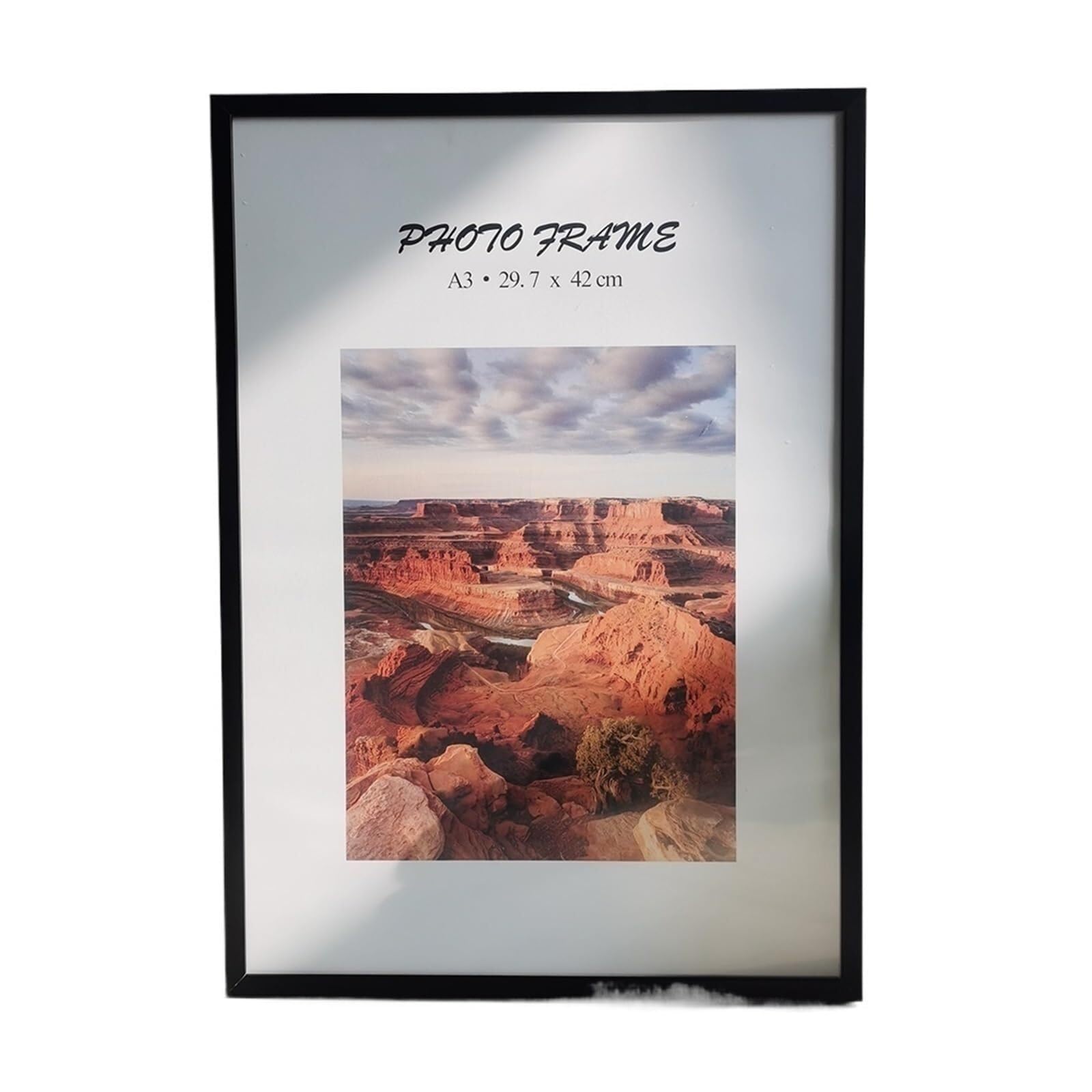 Photo Frames Metal Picture Frame For Photo Decor,Classic Black Wall Hanging With Poster Frames,Certificate(Black Frame,13X18cm 7inch)