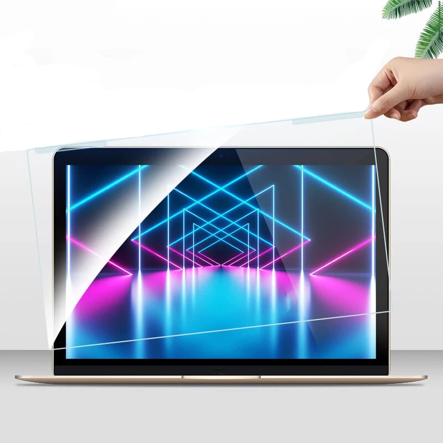WLWLEO Blaulichtblockierender Laptop-Displayschutz 15,4/15,6 Zoll Display-Anti-Blaulichtfilterfolie, Augen schützen, Hängende Displayschutzfolie für PC-Notebook-Computermonitore