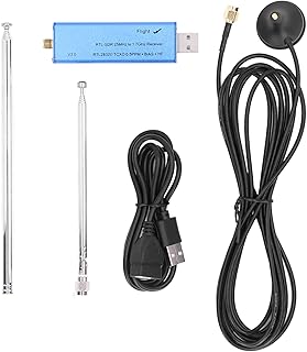 Nimomo SDR Receiver Software Defined Radio Receiver Kit DAB FM SDR Receiver with Antenna and Socket 25‑1760MHz