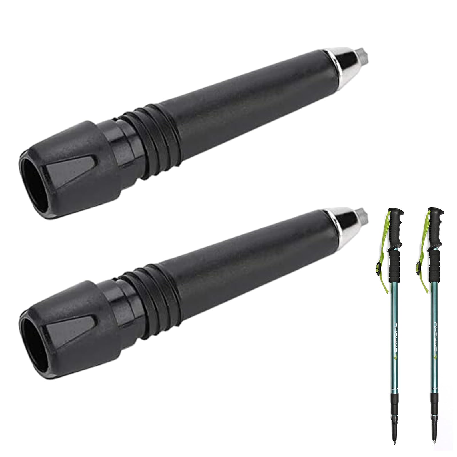 Lot De 4 Embouts De Remplacement Pour Bâtons De Marche – Pointe En Acier Carbone Tungstène, Anti-Usure, Antidérapant, Pour Randonnée
