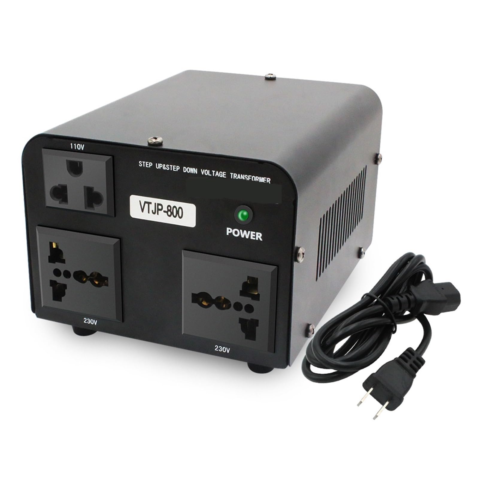 Amazon.co.jp: 3000W 電圧変圧器 100V から 220V 日本標準ヘッド DC