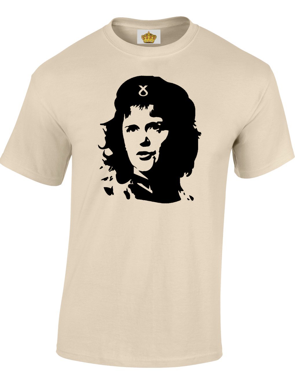 Crown Designs Nicola Sturgeon As Iconic Che Guevara Funny Cool for Men & Teenagers T-Shirts Tops - Natural/Small