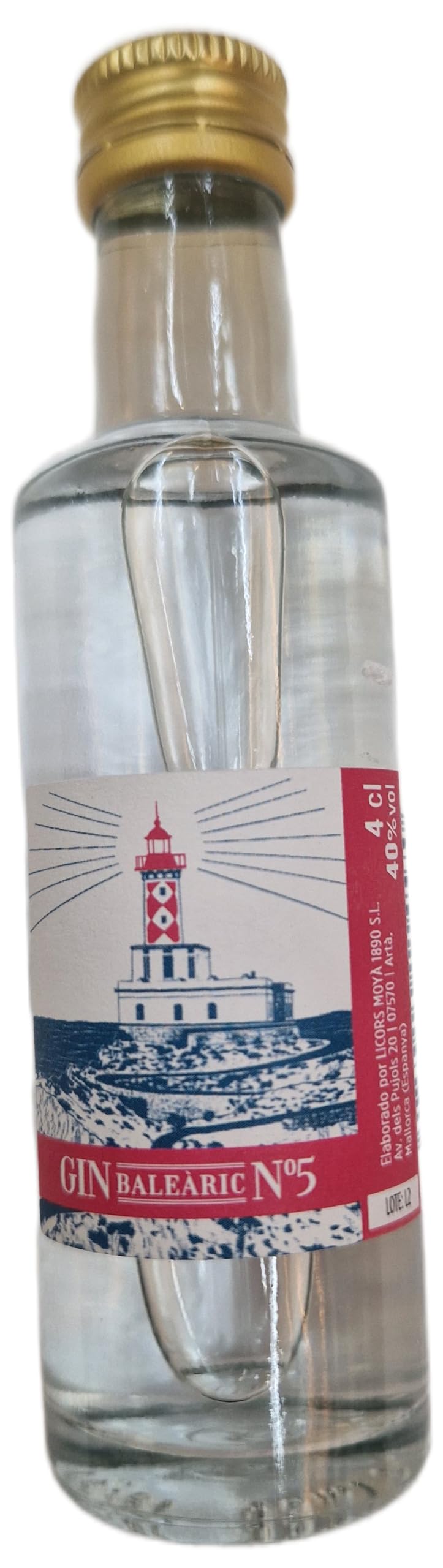 Caja de 20 Miniaturas gin balearic Moyá 4cl 37,5% Alcool
