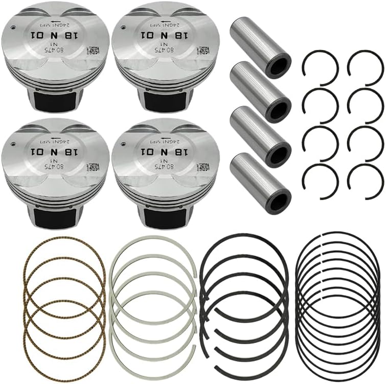 STD Engine Piston & Pin & Piston Ring Kit Fit for Chevy Sonic Cruze Aveo Cruze Limited Aveo5 1.8L 2011-2018, Replace 55567934 55574537 25192330 55567940