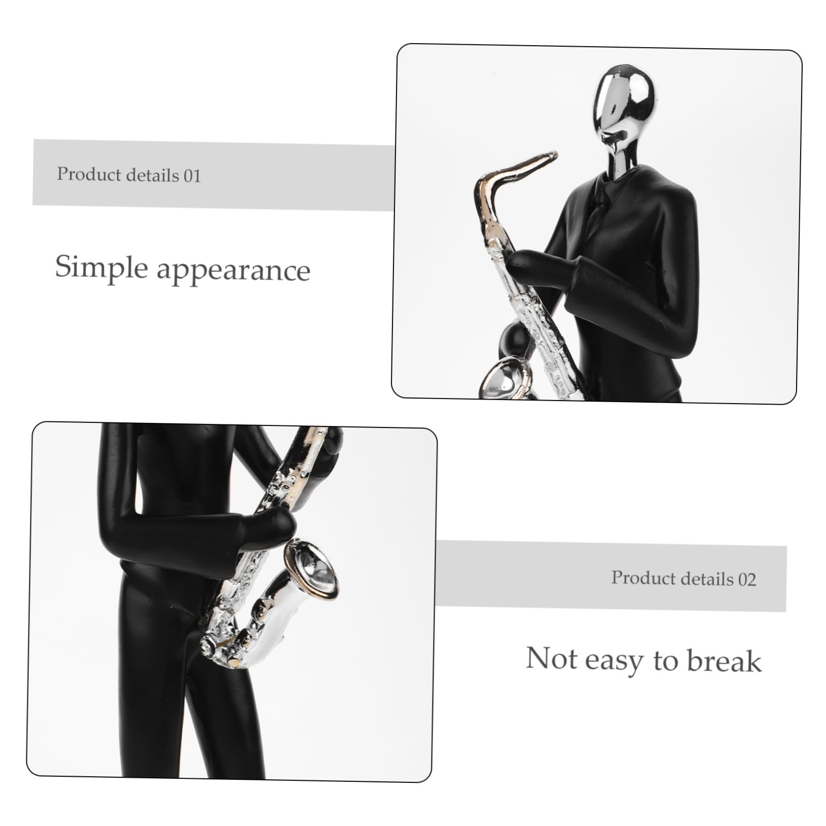 Amazon.co.jp: YARDWE サックスの飾り サックス奏者の置物 抽象