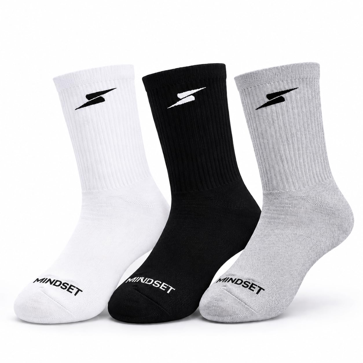 sidox Crew Length Socks, Bamboo Cotton, Moisture-Wicking, for Running, Gym, Football and Daily Wear(Free size, cover pack of 3)-picture-24