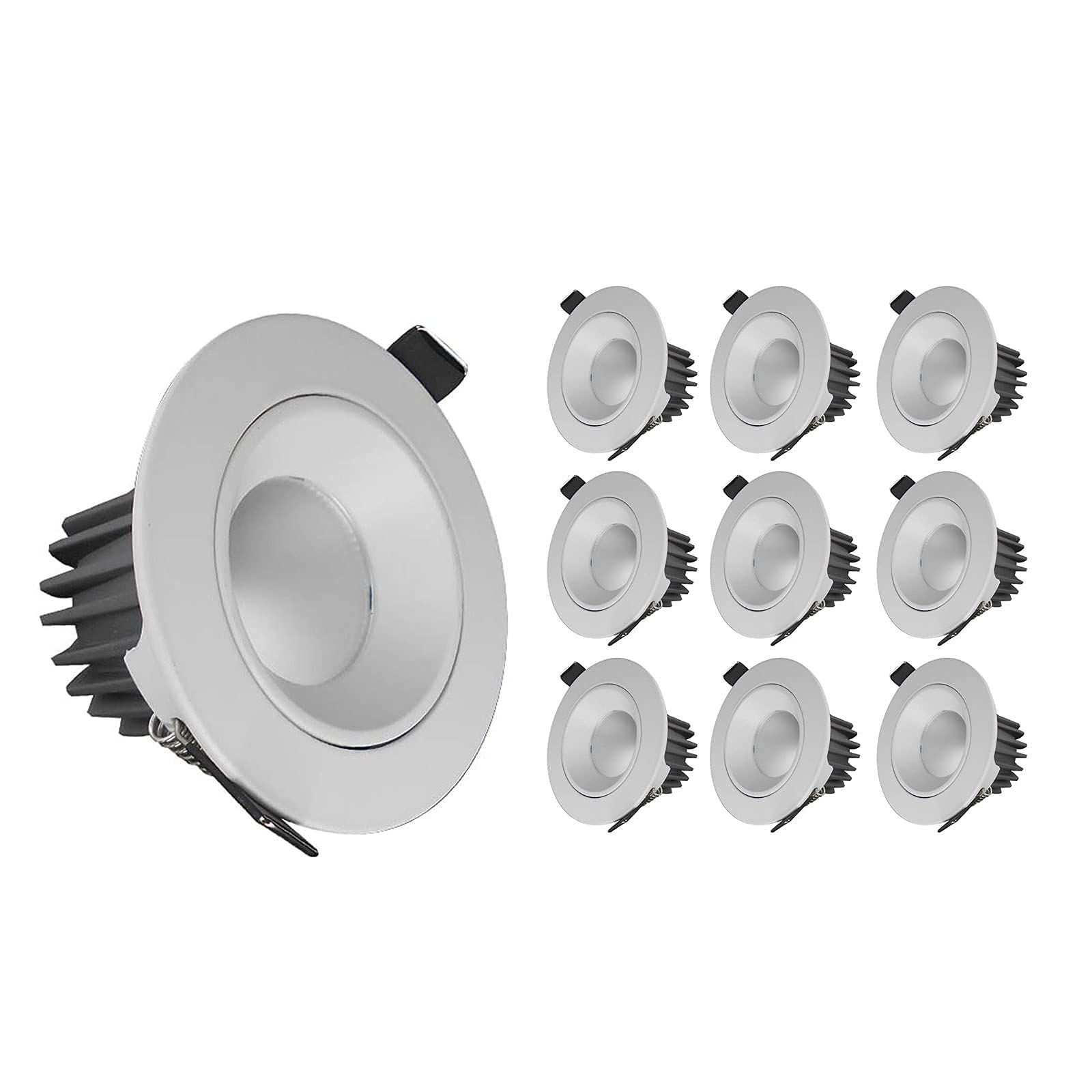Spot de plafond LED 7W encastré et orientable pour éclairage de couloir