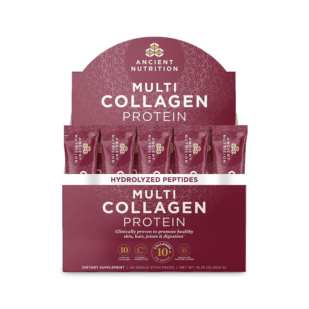 Ancient Nutrition Hydrolyzed Multi Collagen Peptides Powder, Unflavored (15)