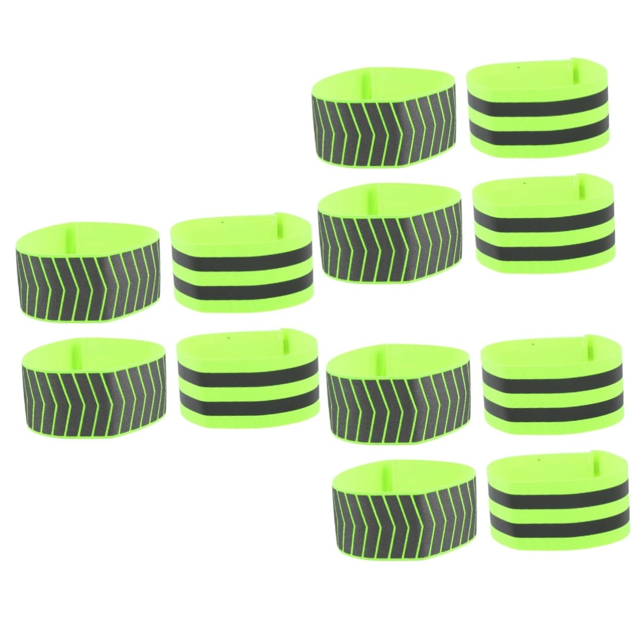Toddmomy 12piezas Brazaletes Reflectantes De Alta Visibilidad para Correr y Actividades Nocturnas Ajustables y Elásticos para Seguridad Deportes Al Aire