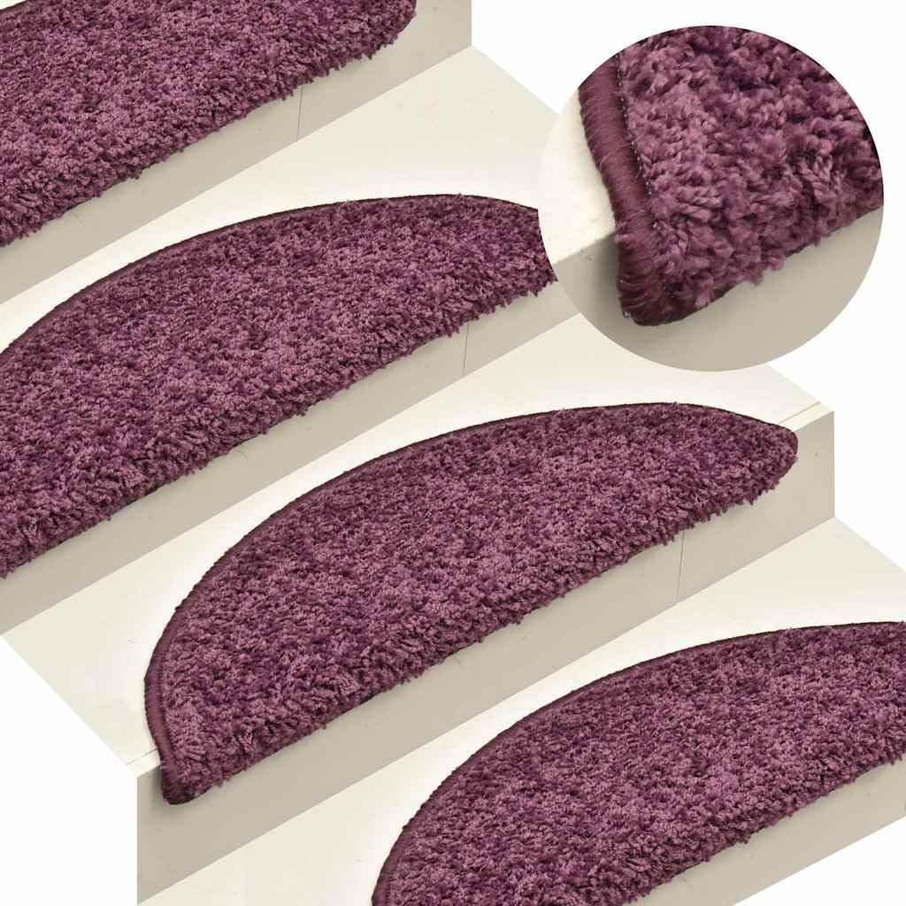 Maty Na Schody 15 Szt. 65x21x4 cm Ciemnofioletowe Półokrągłe Nakładki