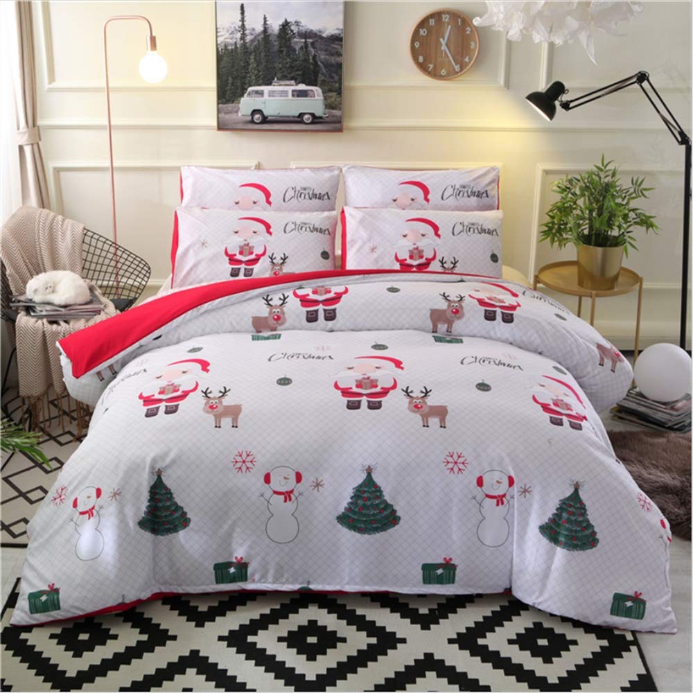 Housse de couette Père Noël 3D pour raviver une chambre triste en hiver