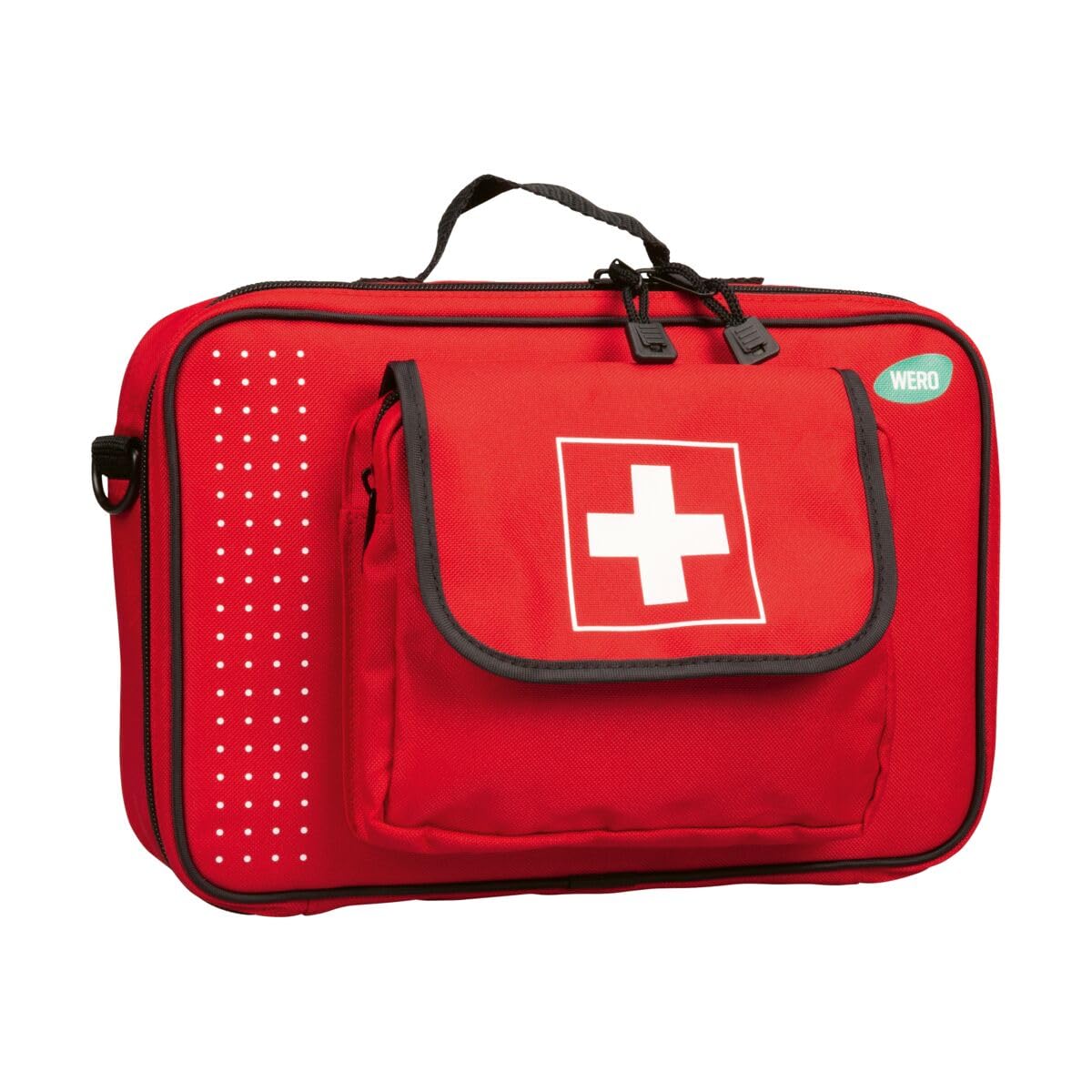 WERO Erste-Hilfe-Tasche groß – Sani-To-Go | umfangreiches Notfall-Set für Wandertage, Ausflüge, Schule & Outdoor, wasserabweisende Tasche