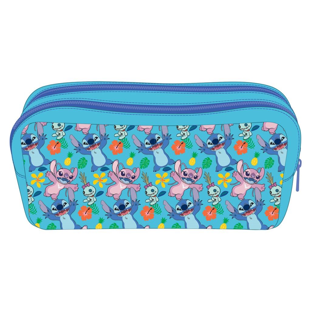 Pyramid International Lilo & Stitch Core Double Zip Pencil Case, Officially Licensed Disney Product, One Size