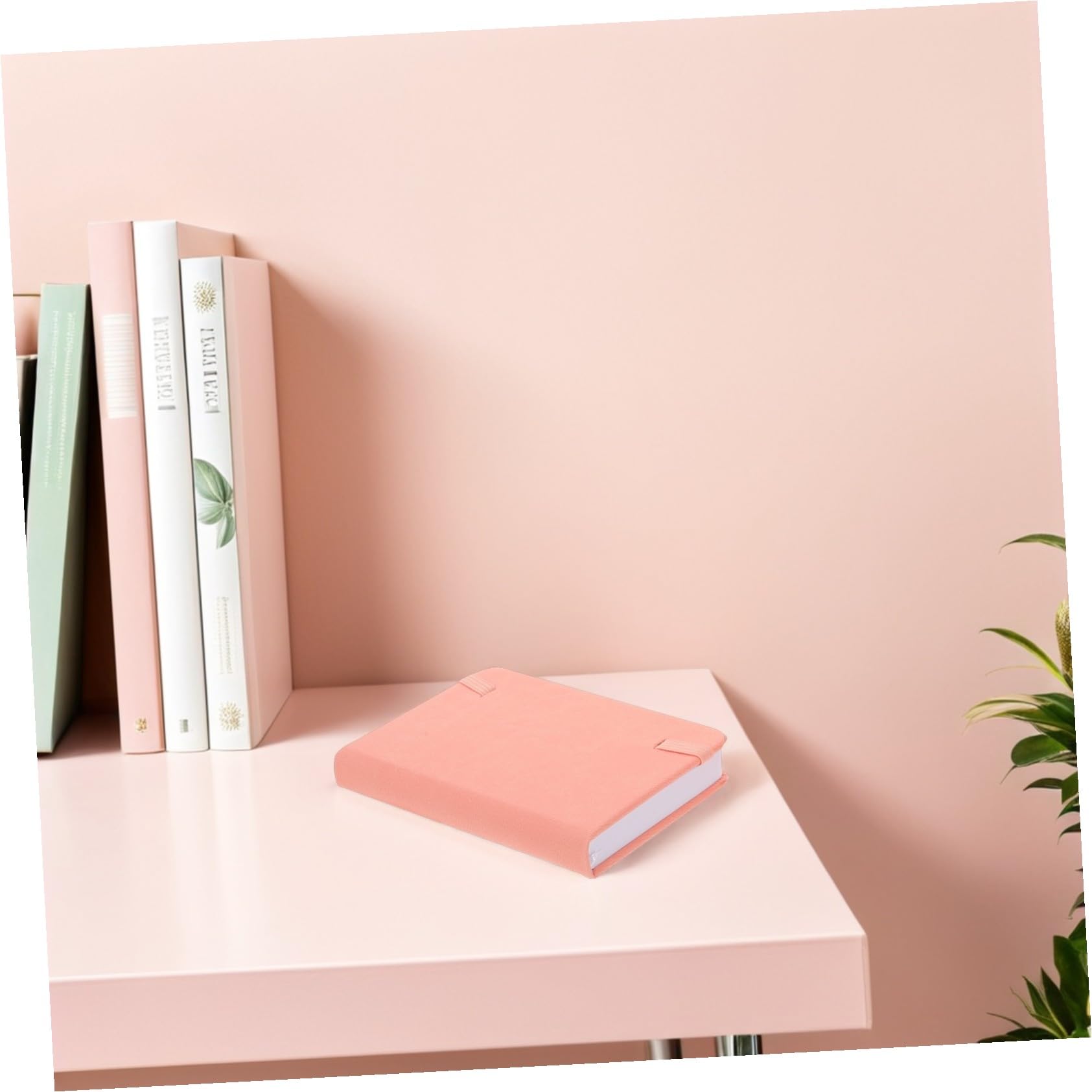 SHINEOFI Kleiner Notizblock A7 10 Stück-pack aus Pu Leder, Rosa, Kompakt