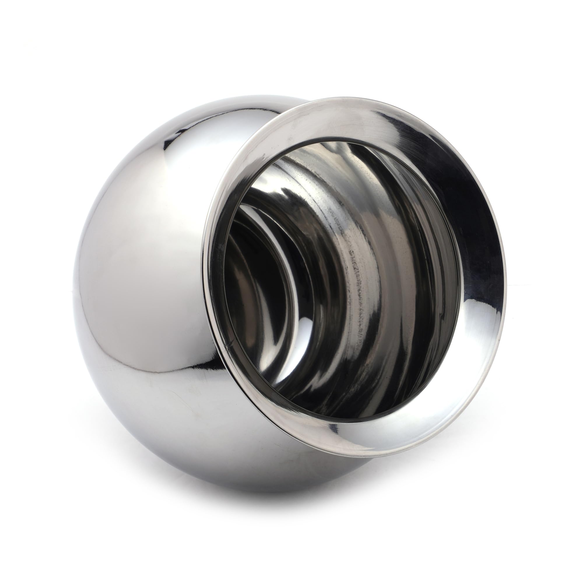 Coconut Stainless Steel Balloon/Gundu/Pongal Pot/Multipurpose Pot - 1 Unit - Diameter -20 Cms (Capacity - 5000ML) - Image 4 thumbnail