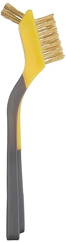 Miniatura 3 de Amazon Basics Mini cepillos de latón para limpieza, agarre suave, 1/2 pulgada, amarillo/gris, paquete de 3