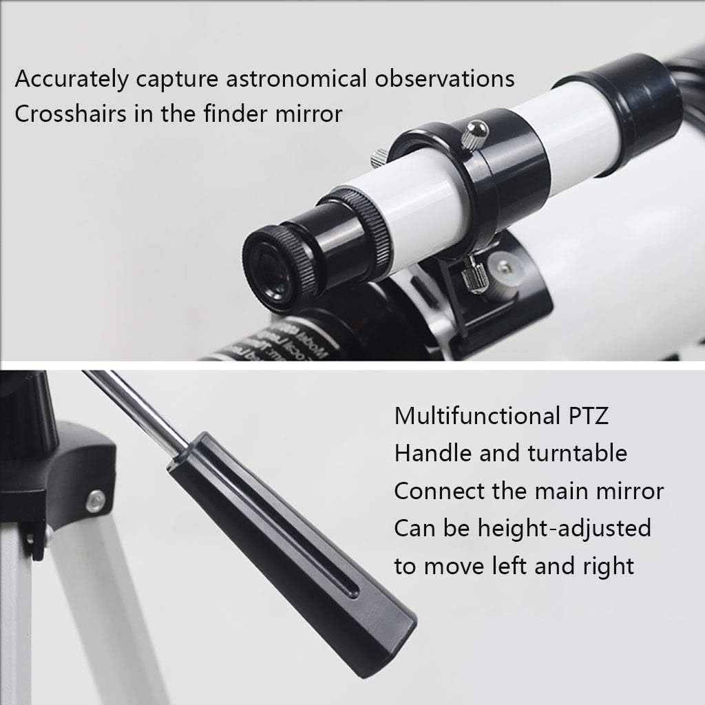 Telescope Tripod Starfinder Portable Beginner Telescope 2 Eyepieces Moon Mirror Travel Telescope