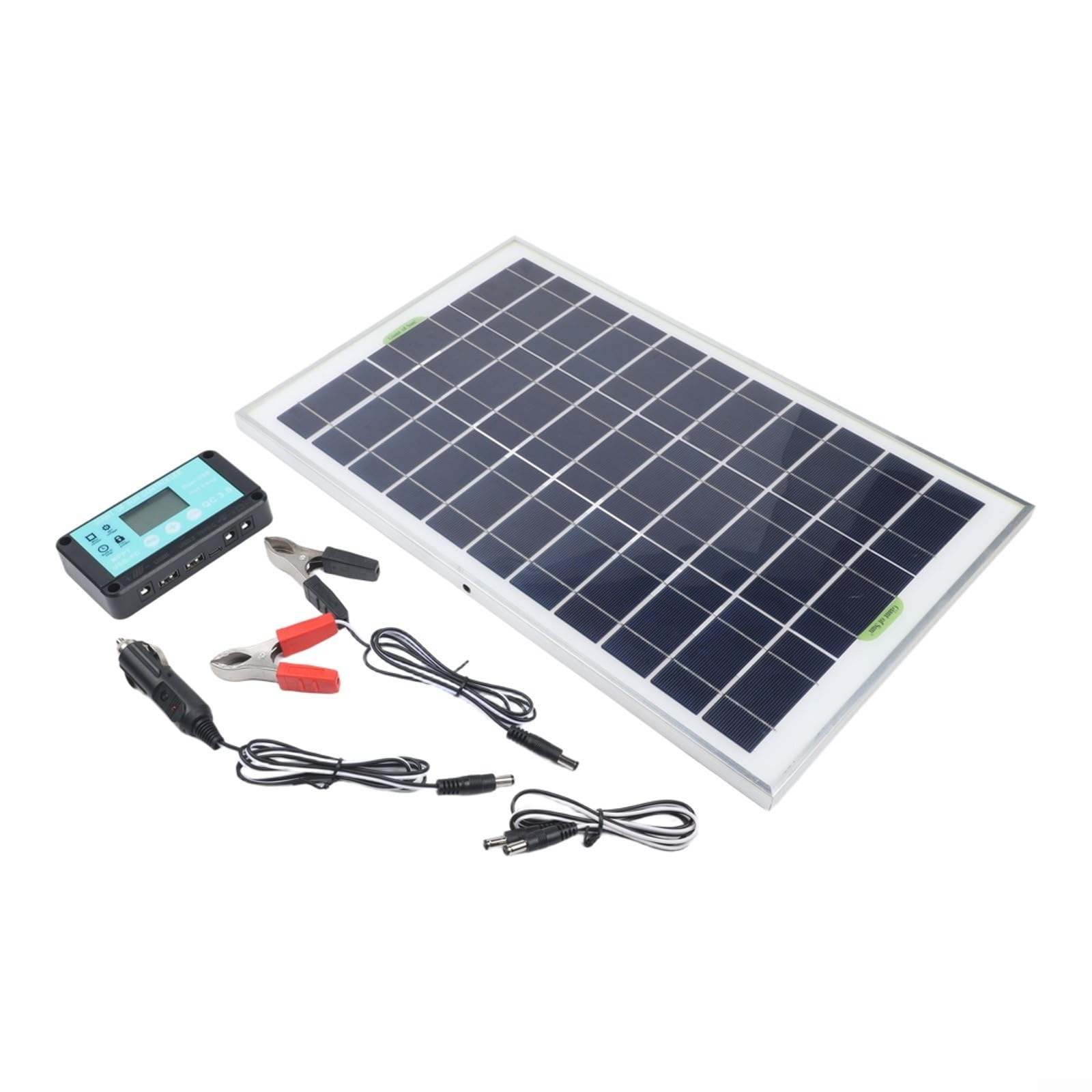 Panneau solaire 20W double USB pour recharge mobile et batterie 12V