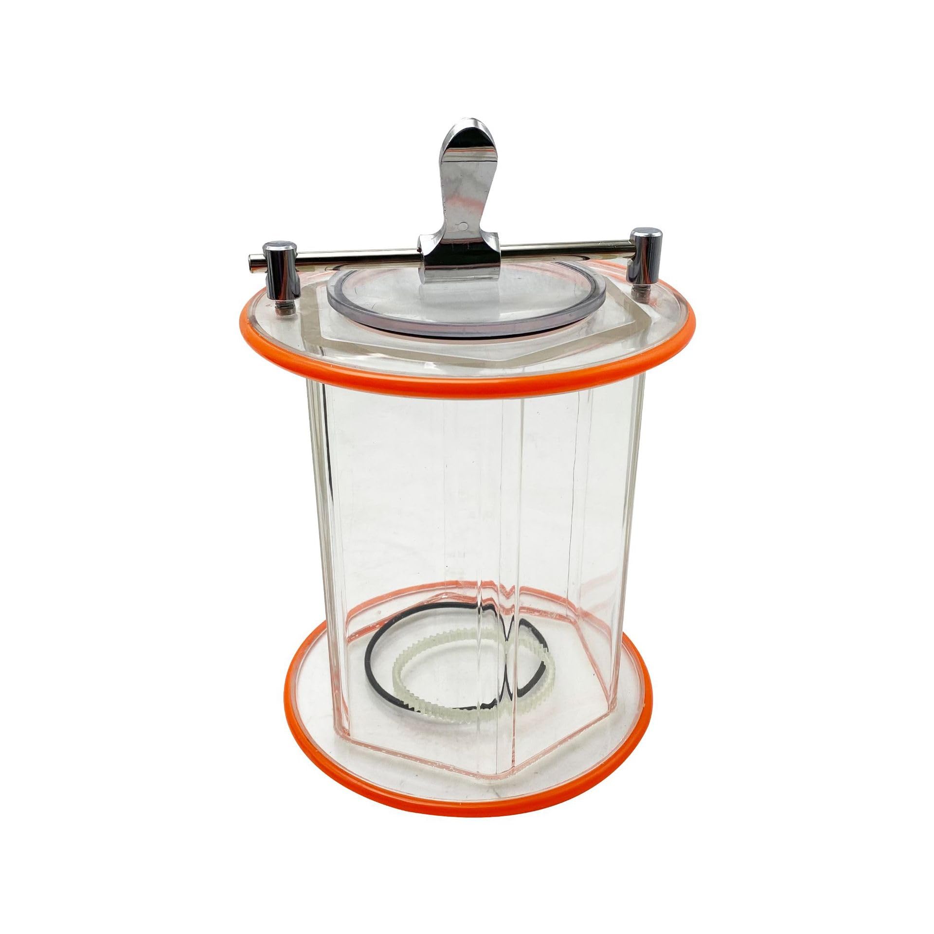 Lucidatrice per Gioielli, Mini lucidatrice rotativa a Tamburo, 110/220 V, capacità 3 kg (6,6 libbre), 5 Marce Regolabili per studi e Piccoli progetti di gioielleria (con Sfere lucidanti)