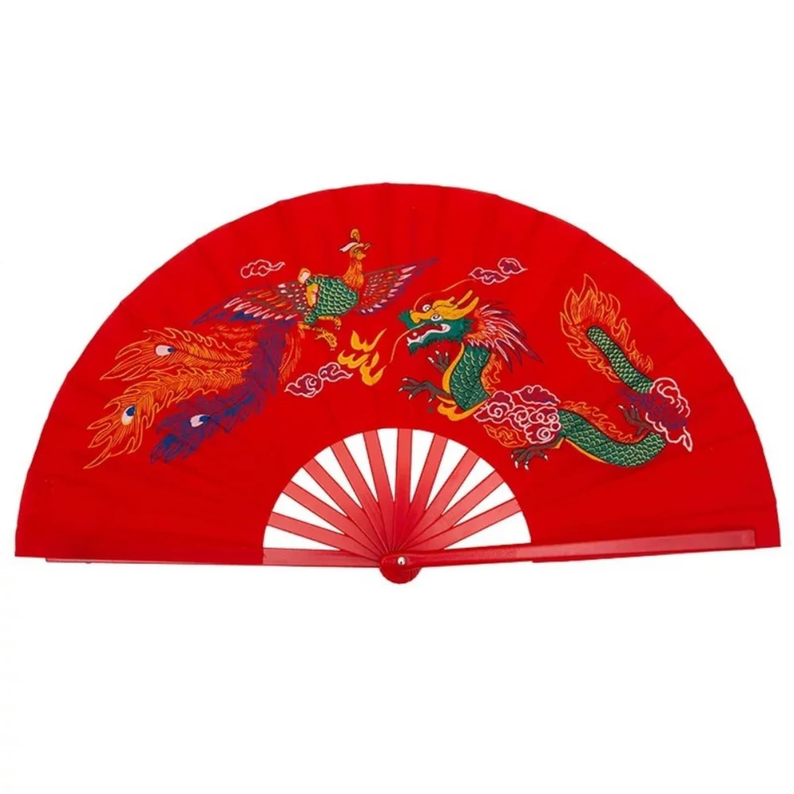MDSIOKHJ Tai Chi Fan Kung Fu Tai Chi Fan 33cm Right Hand Performance Martial Arts Fans Wushu Products 13inch for Fitness(COLOR 1)