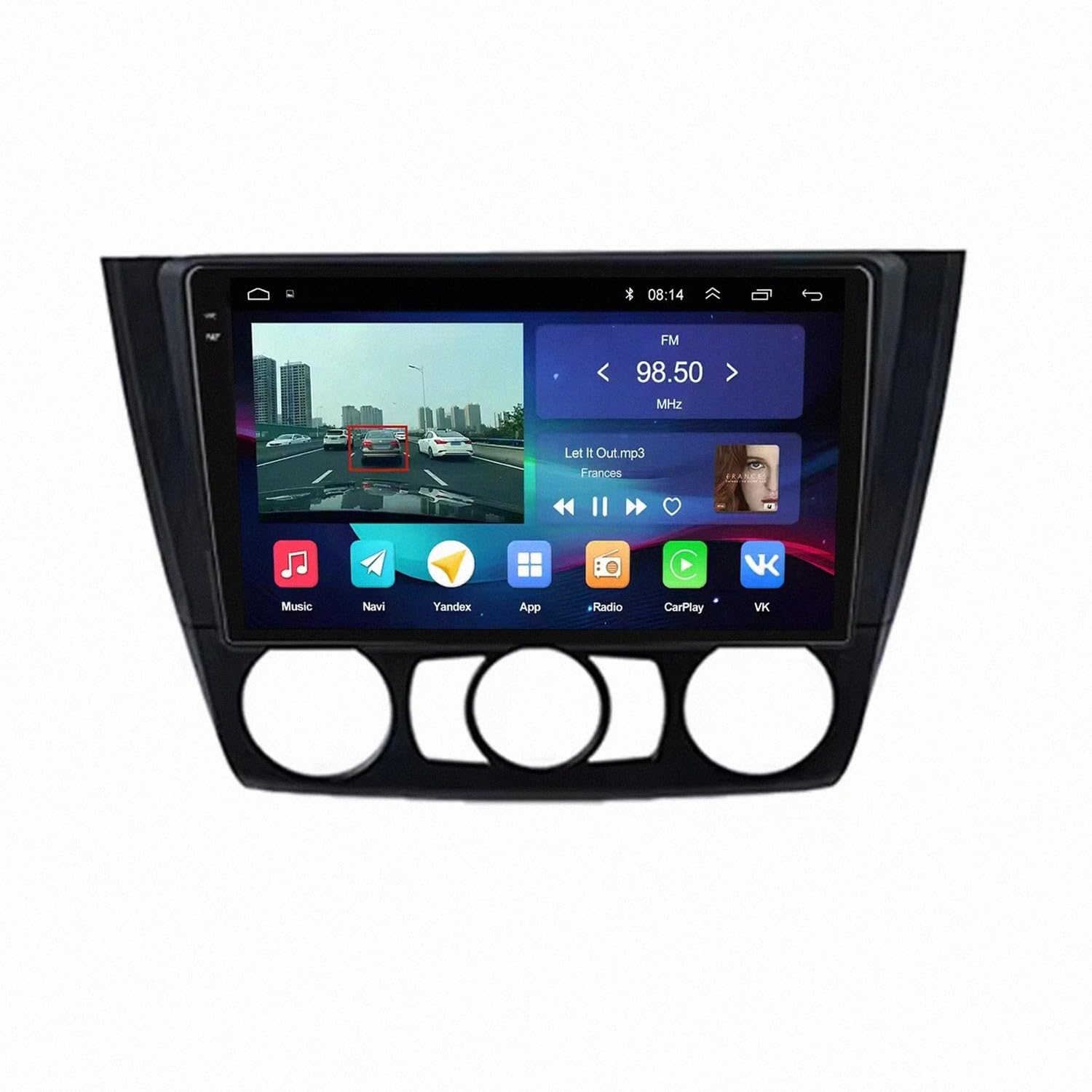 Radio Carplay para BMW E87 E81 E82 E88 para viajar conectado con mapas en pantalla táctil 8