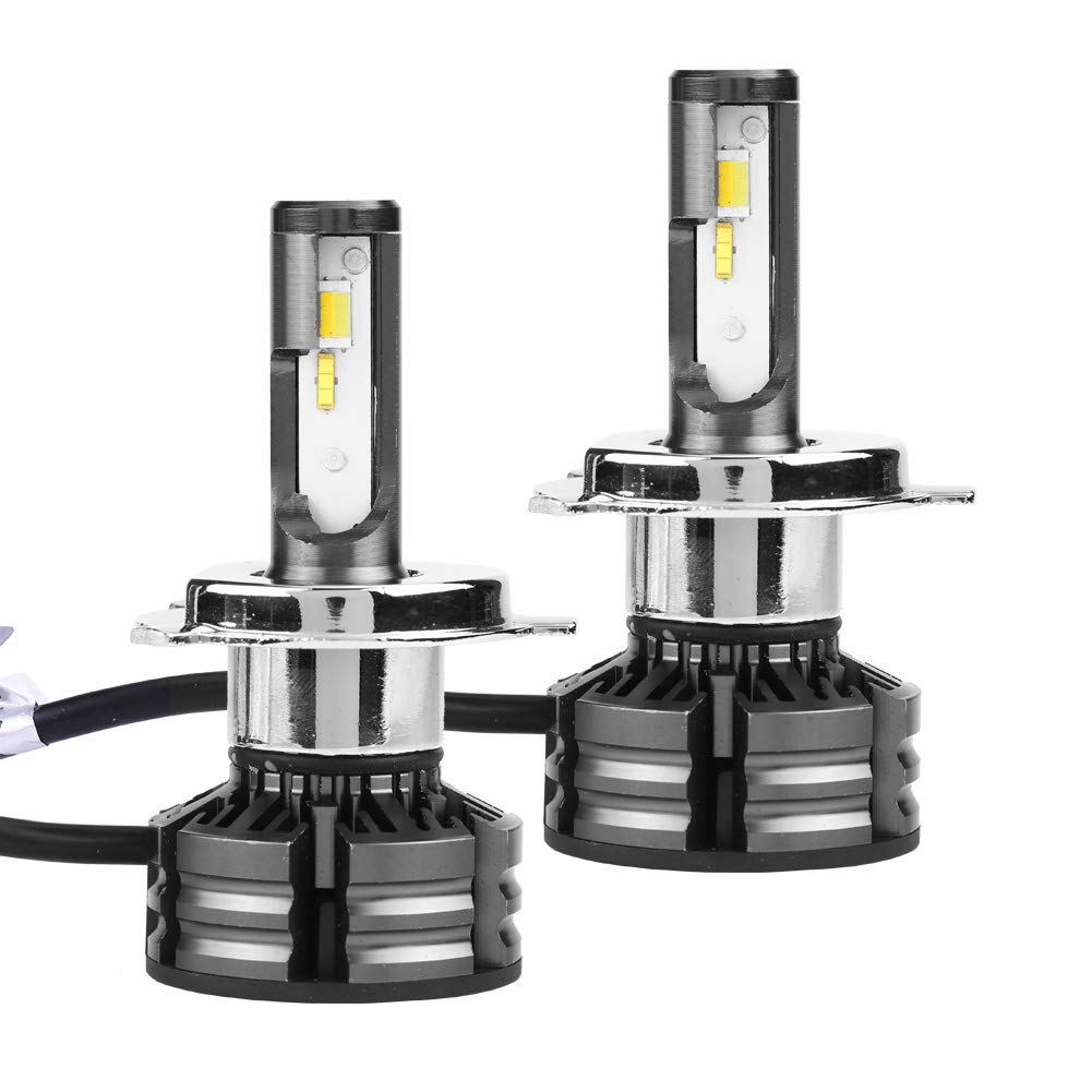 Coche LED H4 Kit de faros delanteros Luz intermitente Bombillas de faros superbrillantes 3000K 4300K ​​6000K