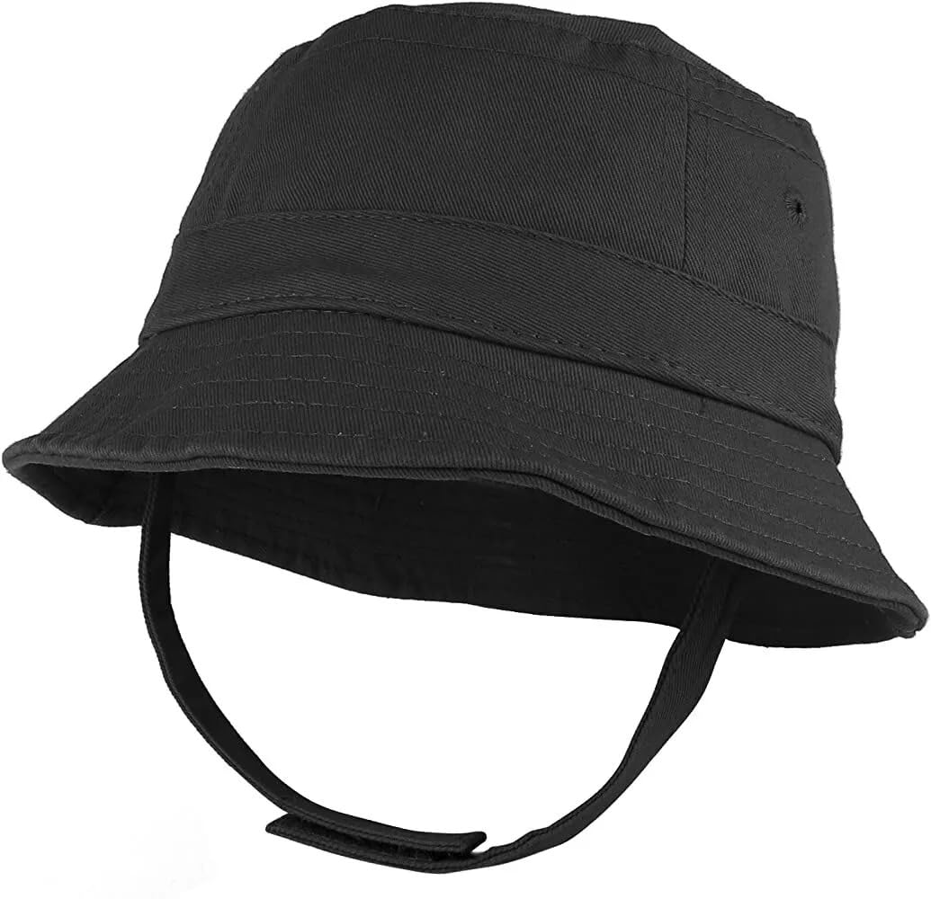 Clossy London Baby Sun Hat Toddler Summer Hat Sun Protection Hat with Chin Straps Brim Bucket 3-6 Girl boy Unisex 6 12 12-18 Months Kids Foldable Cotton Crushable