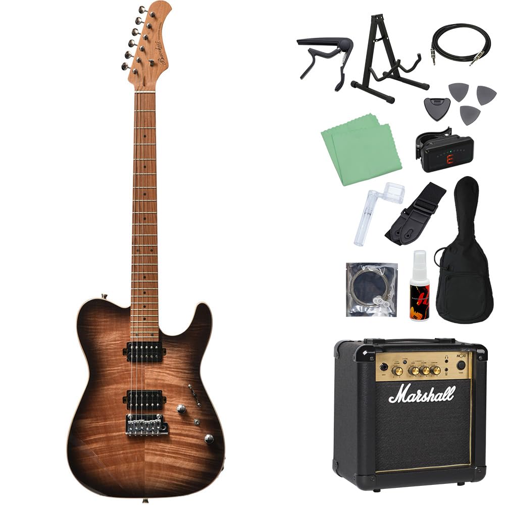 Amazon | Bacchus TAC24 FMH-RSM/M N-BK-B エレキギター初心者14