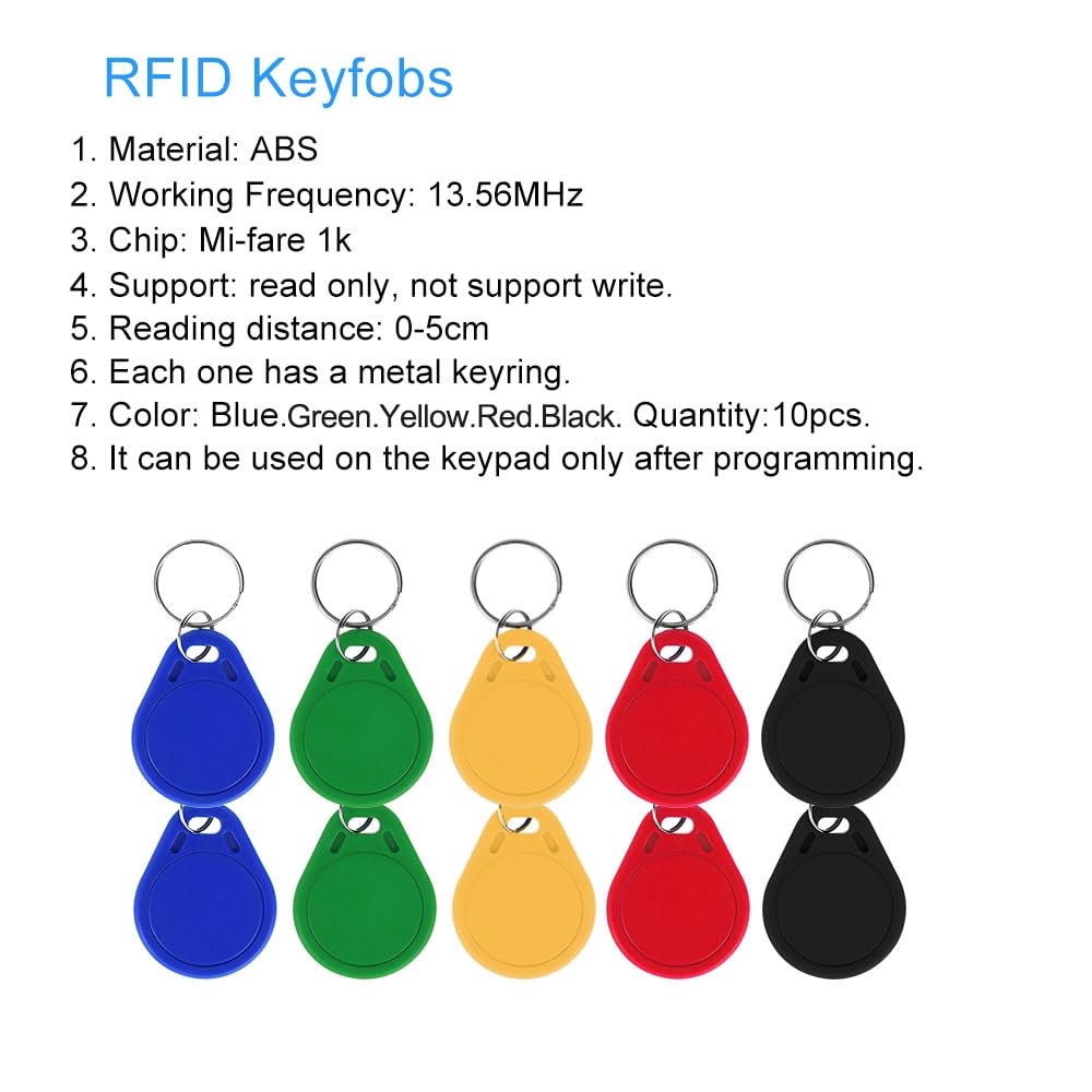RFID portachiavi tag NFC 13,56 MHz ABS 1K controllo accessi