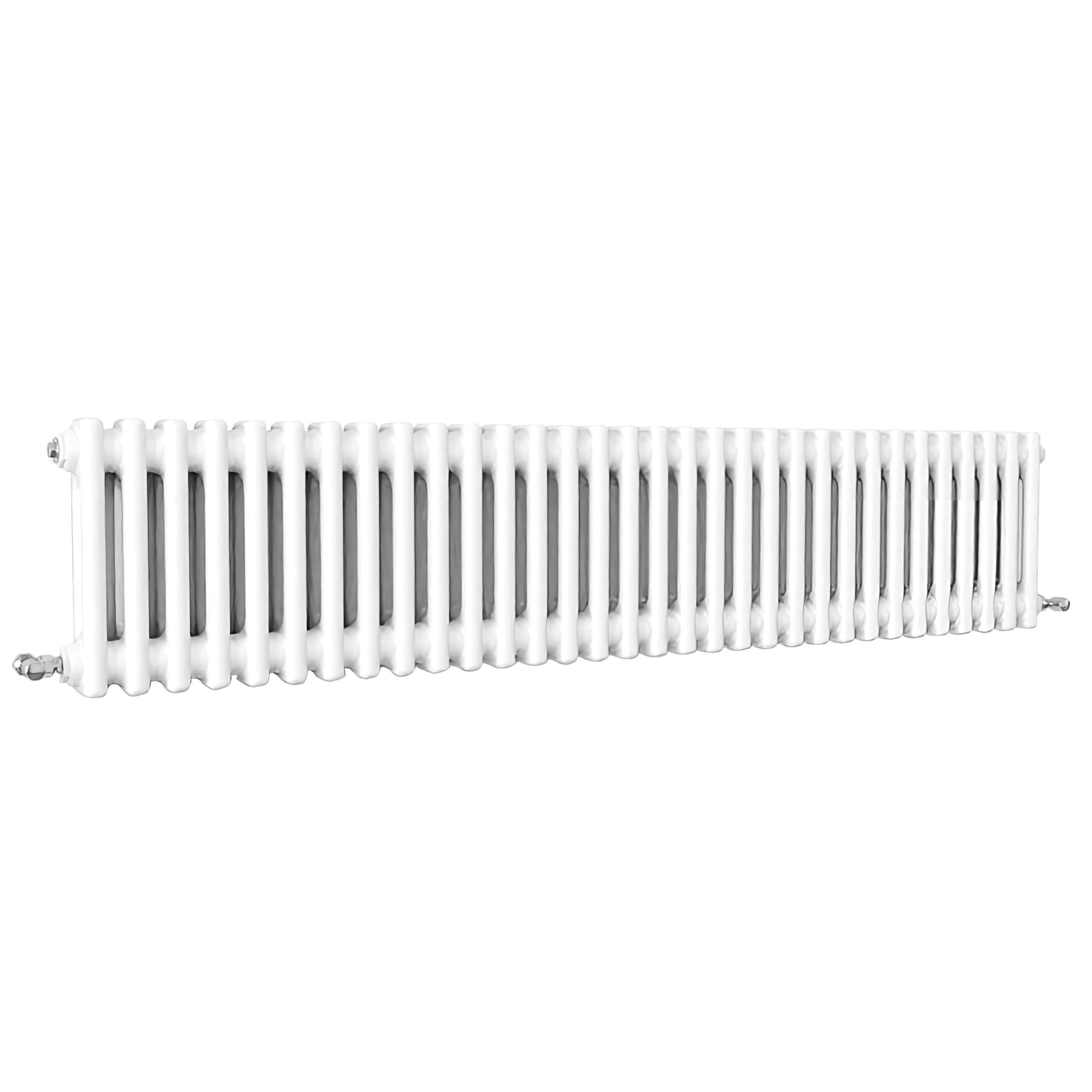 SLINE SANITARY Traditional 2 Column Cast Iron Style Radiator Horizontal White 300x1460mm