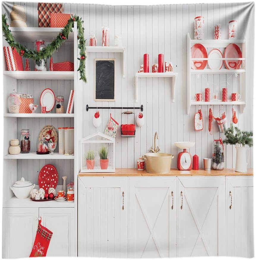 Super Cheap 🛒 Funnytree 8X8ft Christmas Modern Kitchen Photography Backdrop Retro Wood Wall Cook Background Indoor Photobooth Decorations Photo Studio Newborn Baby Portrait Props Exclusive Discount 90% Price Funnytree 8X8ft Christmas Modern Kitchen Photography Backdrop Retro Wood Wall Cook Background Indoor Photobooth Decorations Photo Studio Newborn Baby Portrait Props