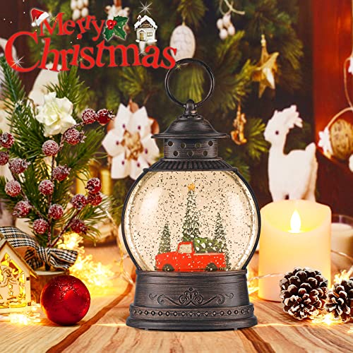 Christmas Snow Globes, Usb Or Battery Operated Sparkly Glitter Snowmen Globe Lantern With Musics For Christmas Decorations, And Snow Globe Collection #TOP5