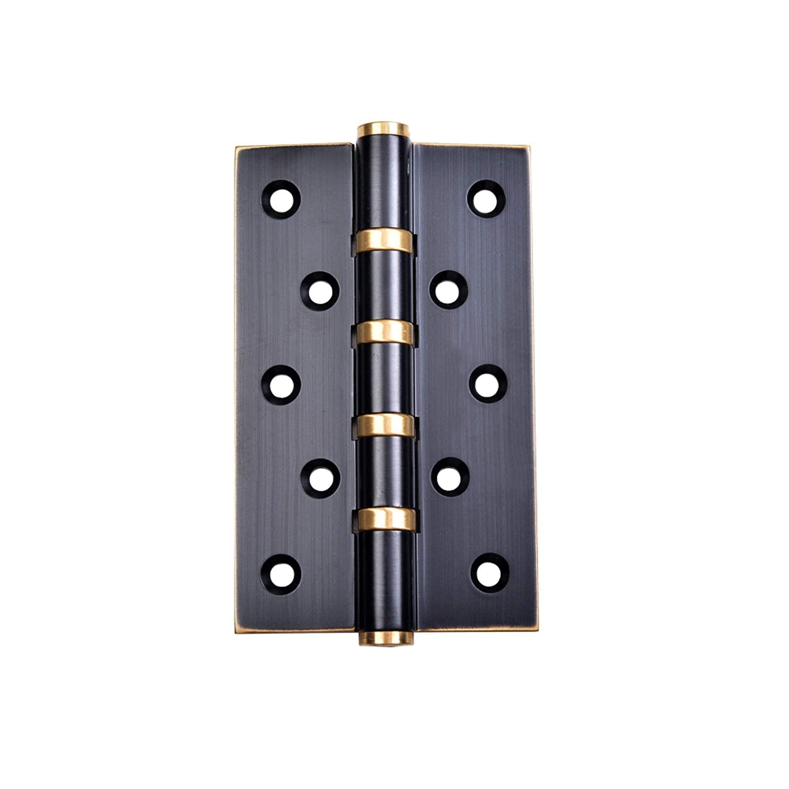 Hinge, Door Hinges 2 Packs Mute Copper Antique Wooden Light Luxury Household Flat Opening Closer(Bronze,3.9 inch)