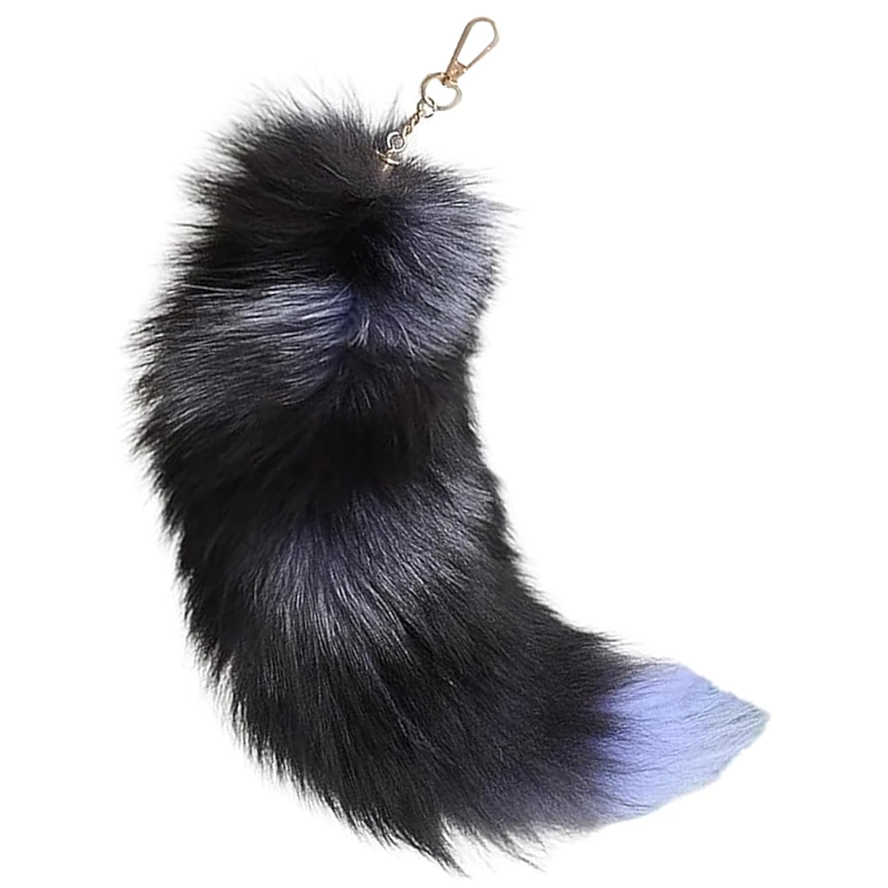 Comebachome Fox Tail Keychain, 40cm Faux Fur Furry Therian Tail, Decorative Large Tails Pendants for Handbag Backpack (Style 1)