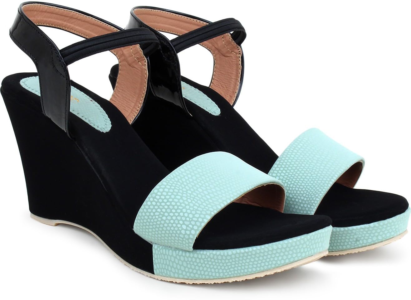 Action Women's Suede Wedge Ankle-Strap Sandals at ₹323 – Amazon