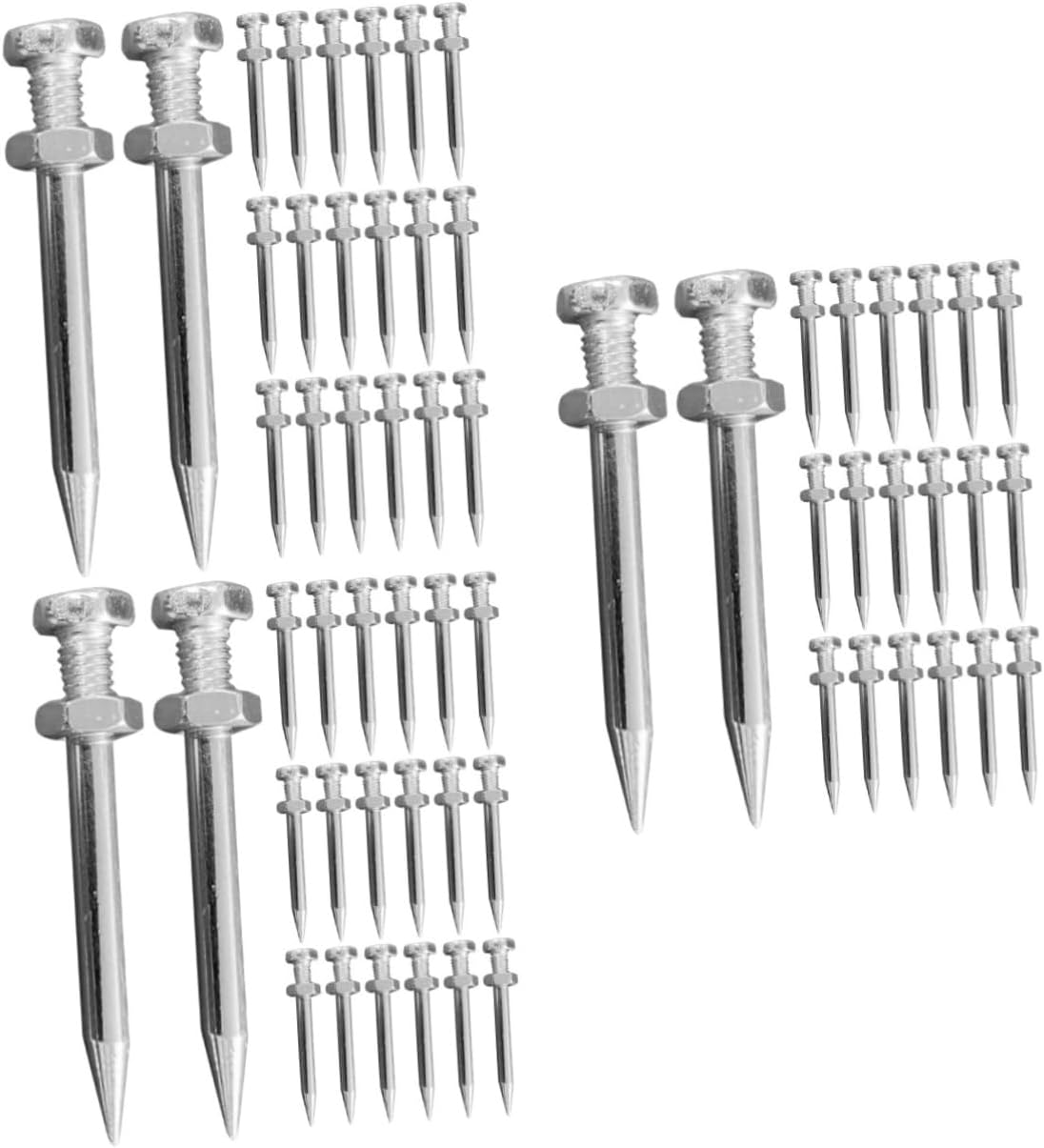 120pcs Lawn Aerator Shoes Spikes Metal Aerator Stake Tool Replacement Spikes for Grass Sandals