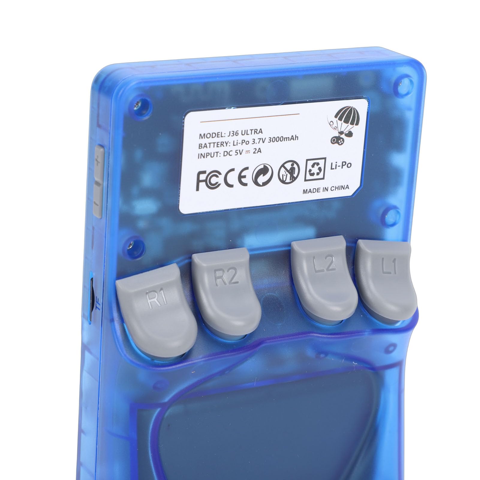 Cocoarm Console di Gioco retrò Portatile, Console di Gioco retrò ABS WiFi con Schermo da 4 Pollici 720x720 Memoria da 64 GB Batteria da 3000 MAh per Viaggi in Famiglia Giochi Pendolari (BLUE)