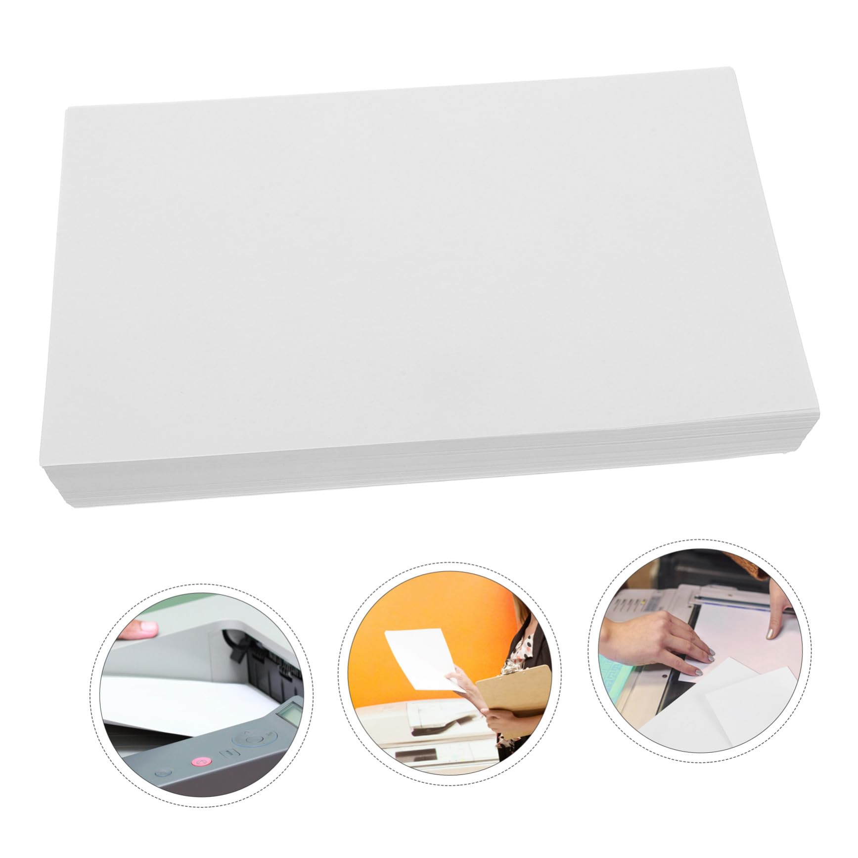 SOLUSTRE 500 Blatt Dickes Druckerpapier für Multifunktionslaserdrucker Weißes Kopierpapier Leeres Papier für Büro und Home Office für Klare Ausdrucke