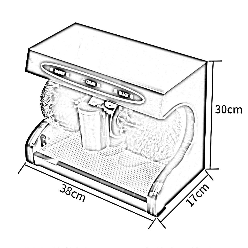 Lucidatrice per Scarpe Lucidatrice per Scarpe in Acciaio Inox con pedana Tipo induzione Automatica con Scatola per Olio, Tipo induzione Automatica, A