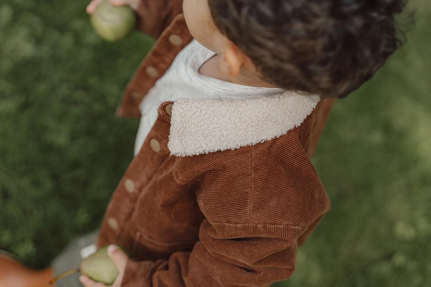 Little Dutch CL24092099 Wendejacke - Little Farm braun/sand (Gr. 74)