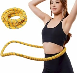 Hula Hoop, Dispositivo para Bajar de Peso, con Pesa, Plegable, portátil, silencioso, Quema Grasa, Moldeador Corporal, Apto para Hombres y Mujeres