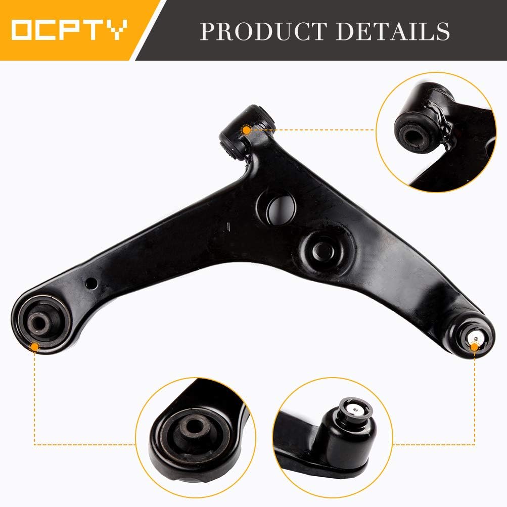 OCPTY - New 2-Piece fit for 2002-2006 for Mitsubishi Lancer Excluding -2 Front Lower Control Arm with Ball Joint Assembly