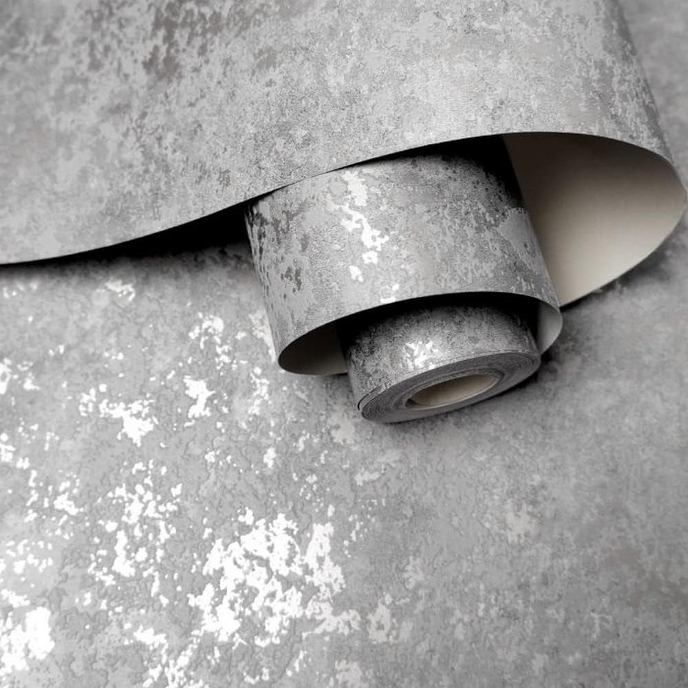 Obsidian Texture Wallpaper Grey/Silver Holden 75963 MDH