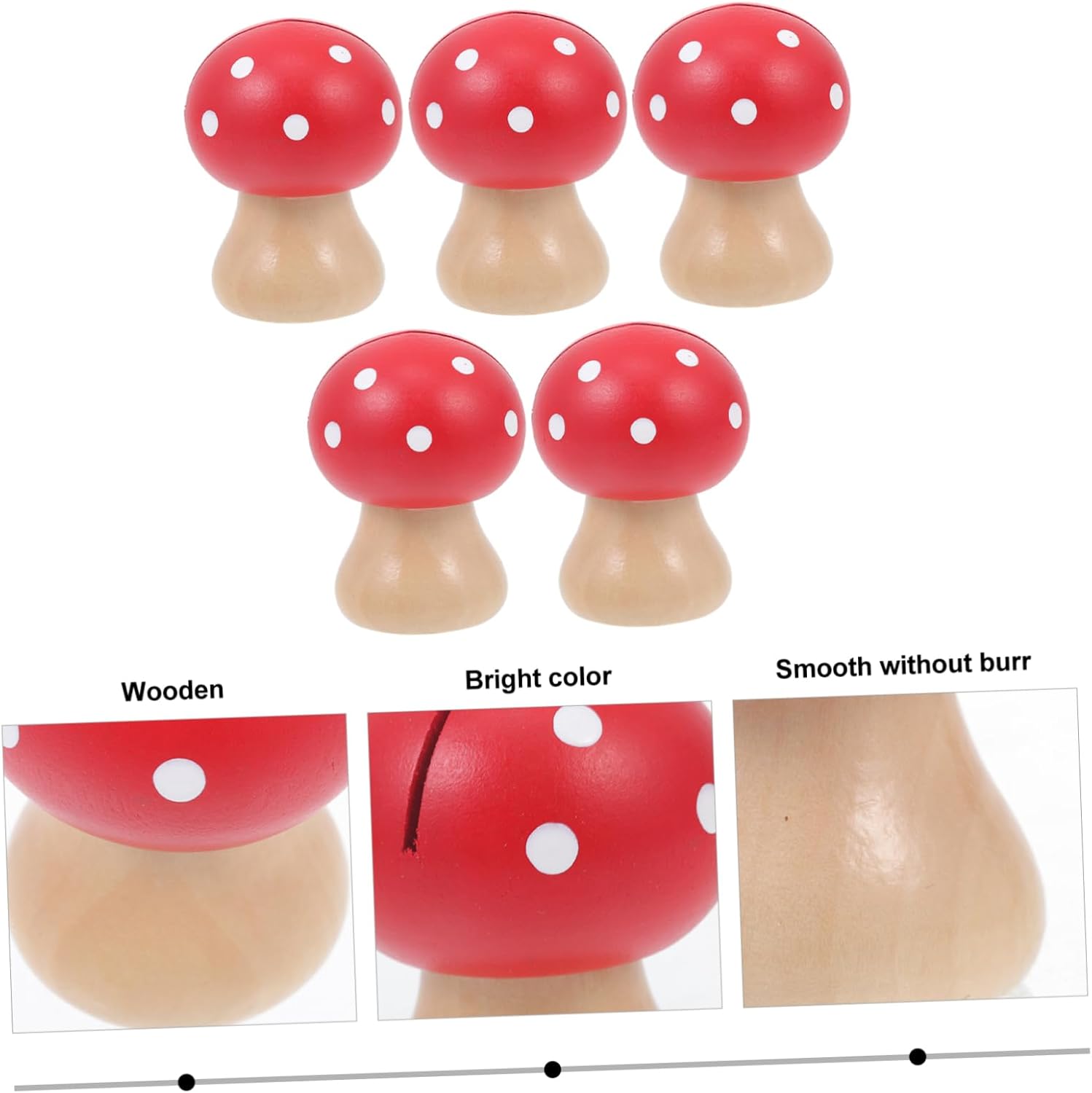 5Pcs Vintage Mushroom Photo Clips and Memo Holders Adorable Card Holders for Table Displays Messages and Business Cards for Home Decor and