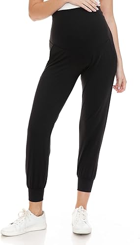 Miniatura 2 de Leggings Depot Pantalones de Maternidad para Mujeres Sobre el Vientre Pantalones Deportivos de Embarazo Casuales de Descanso