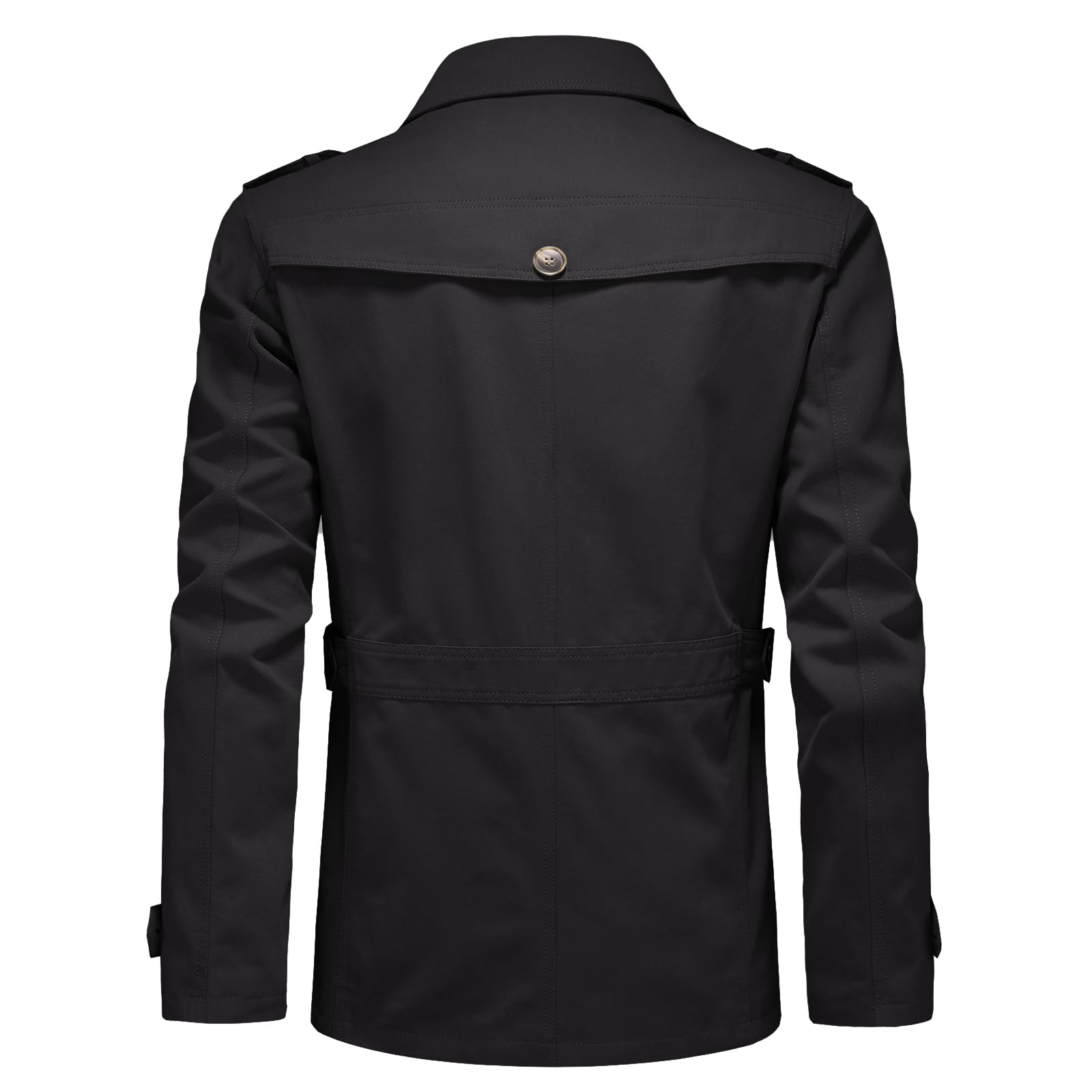 KUDORO Herren Übergangsjacke Leicht Fliegerjacke Bomberjacke Baumwolle | Cargo Jacke Herren-Trenchcoat mit Mehreren Taschen Casual