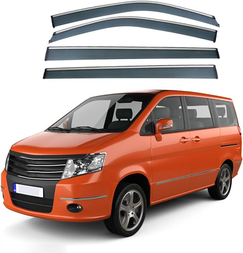 Déflecteurs de fenêtre pour Nissan Succe C24 protection pluie déflecteur air visière fumée