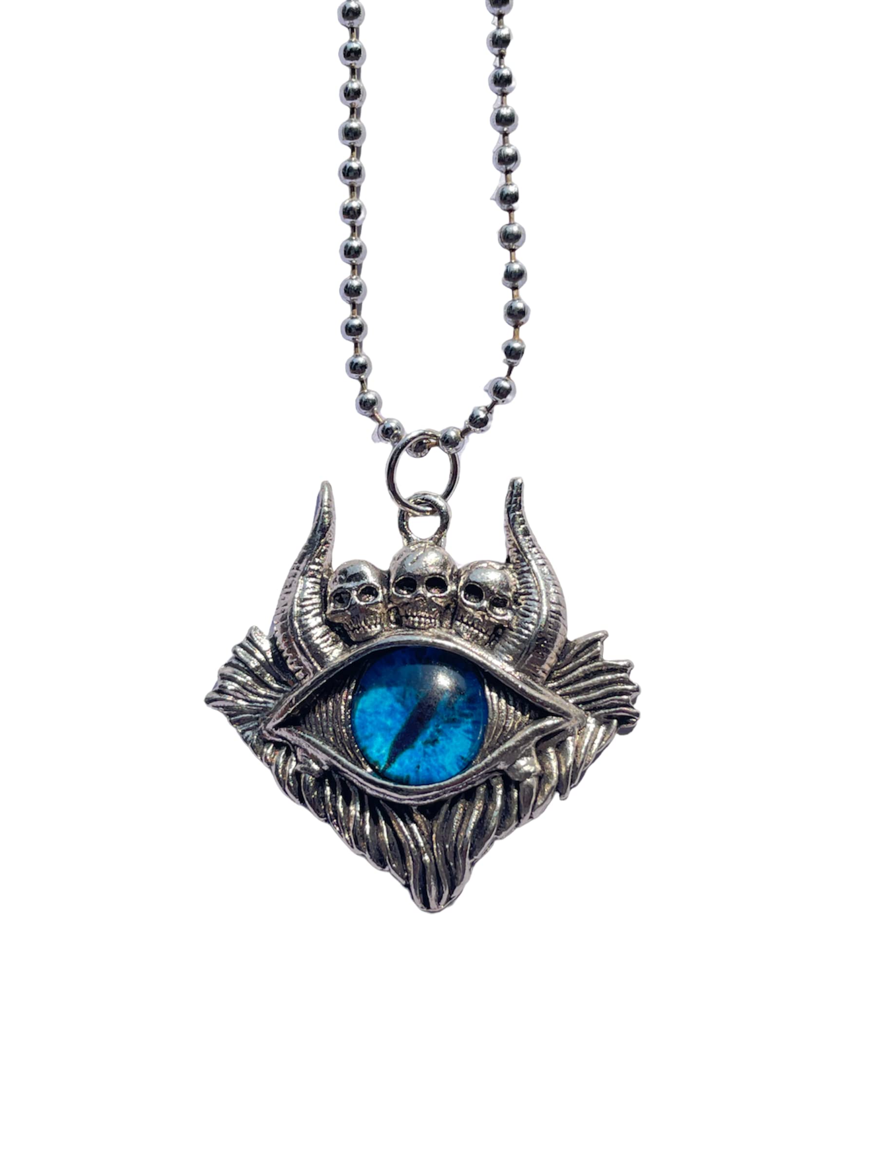 Elegant Attire Club Vintage Skull Eye Mens Necklace Pendant Punk Biker Stainless Steel Hells Eye Pendant Fashion Mens Chain Jewelry Gift (B0BV2XB77P) Amazon Price History, Amazon Price Tracker