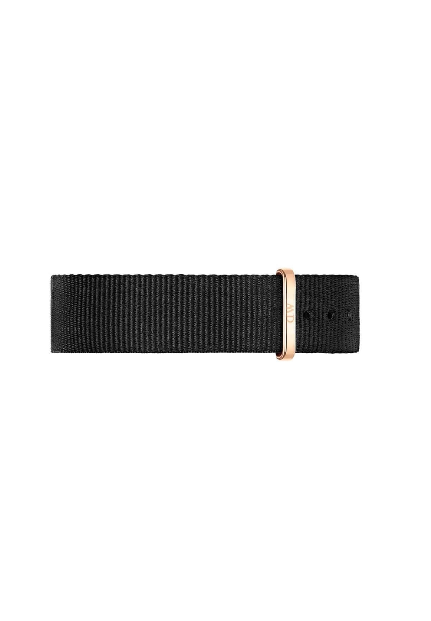 Daniel Wellington Orologio classico Cornovaglia, nero, oro rosa, 40 mm, NATO, da uomo